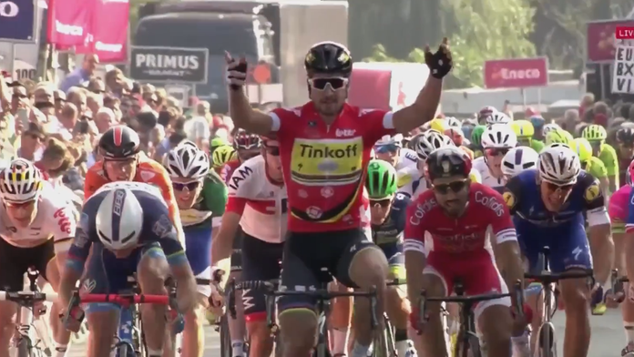 Peter Sagan vyhral tretiu etapu Eneco tour 2016.