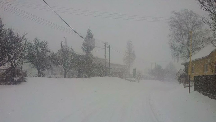 Brutovce, sneh