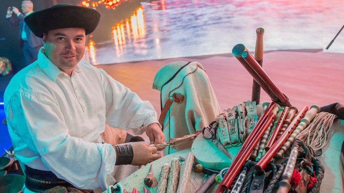 Ukážka ľudovo-umeleckej výroby v slovenskej expozícii na svetovej výstave Expo 2017 v kazašskej Astane.