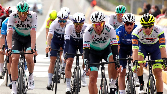 Peter Sagan s tímom Bora Hansgrohe.