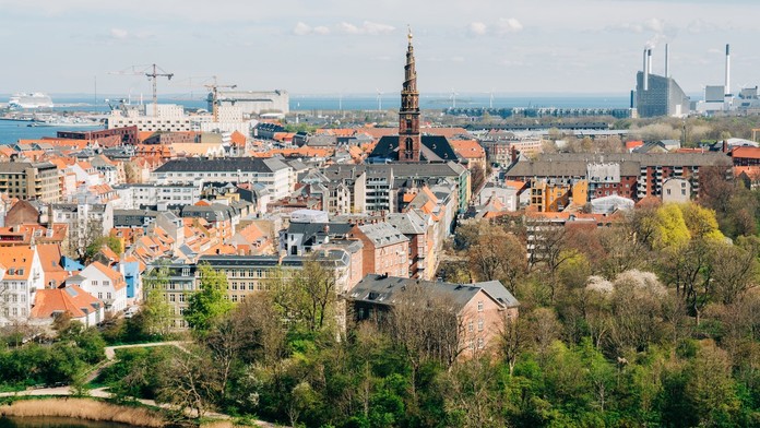 Pohľad na prístav v Kodani.