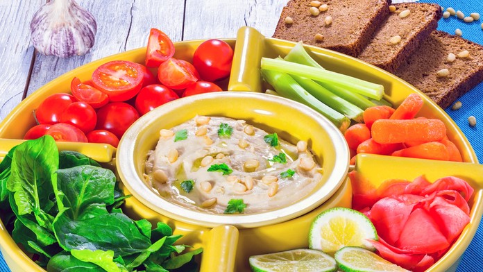 Cícerová nátierka hummus.