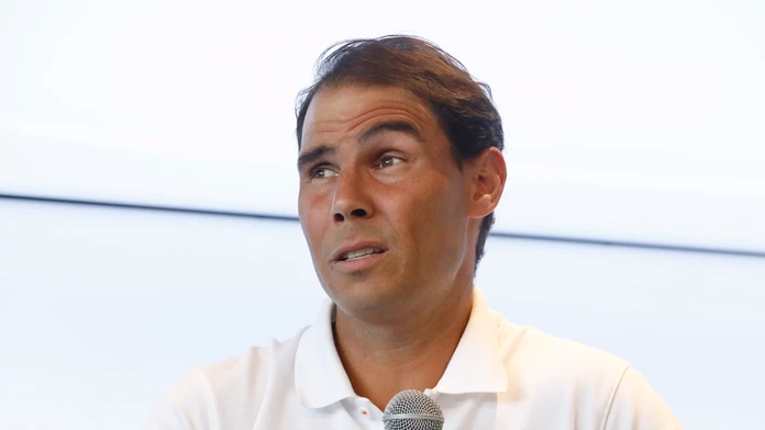 Španielsky tenista Rafael Nadal hovorí počas tlačovej konferencie.