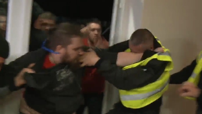 Incident po 6. zápase finálovej série Tipsport ligy.