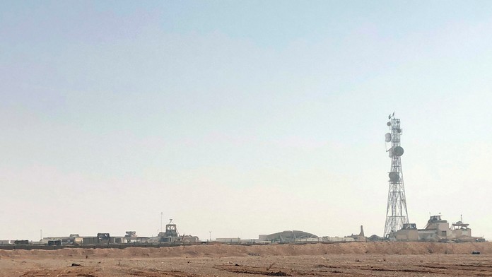 Vojenská základňa al-Tanf v južnej Sýrii.