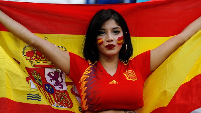 Fanúšička zo Španielska.