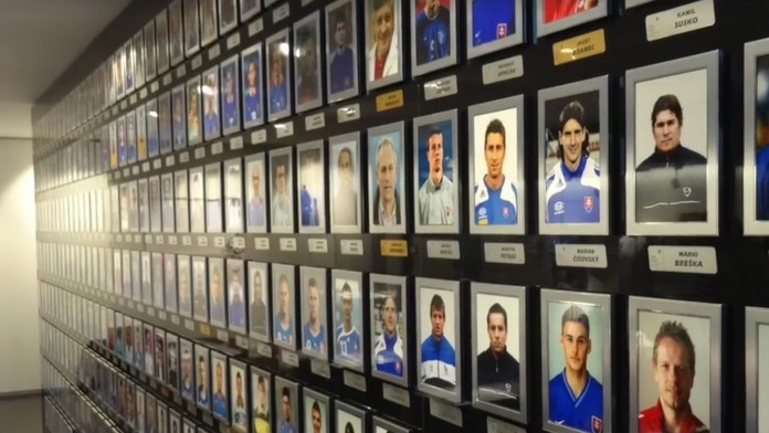 Pohľad do Siene slávy slovenského futbalu.