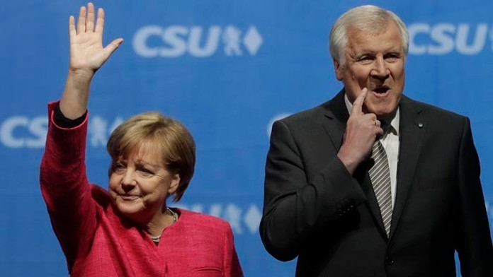 Angela Merkelová a Horst Seehofer 