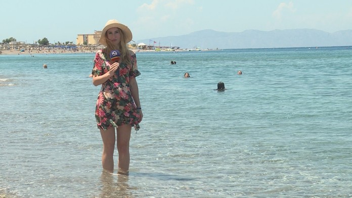 Naša redaktorka v Grécku.