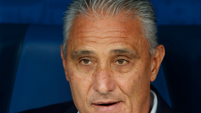 Kouč Brazílie Tite v dueli s Kostarikou na MS 2018.