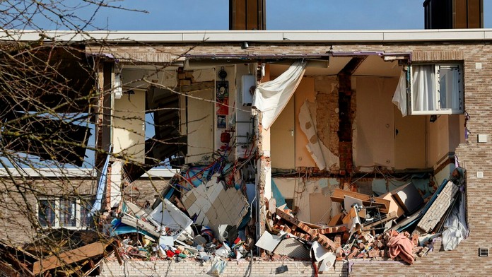 Výbuch bytu v belgickom meste Turnhout.