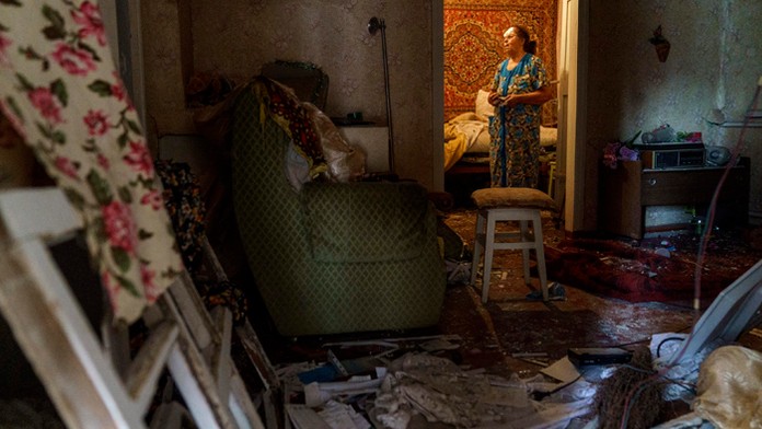 Ruský raketový útok v Kramatorsku.