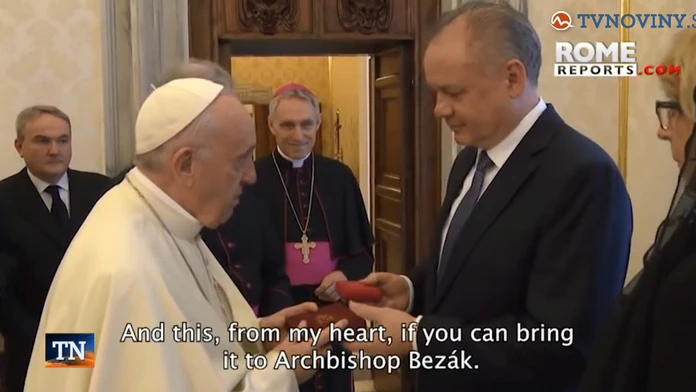 Darček od pápeža Františka.
