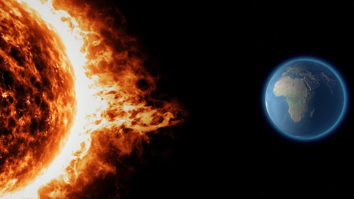 Geomagnetická búrka zo Slnka (ilustračná snímka)