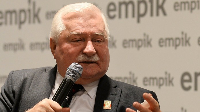 Na snímke bývalý poľský prezident Lech Walesa reční počas propagácie svojej knihy.