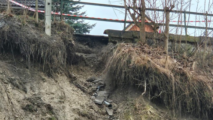 Zosun pôdy v Ružomberku. 