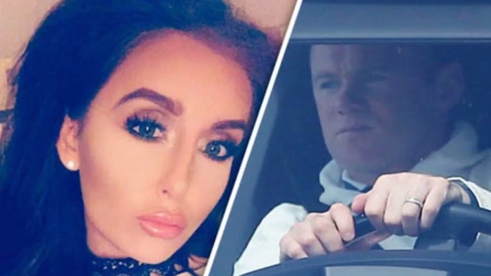 Laura Simpson a Wayne Rooney.