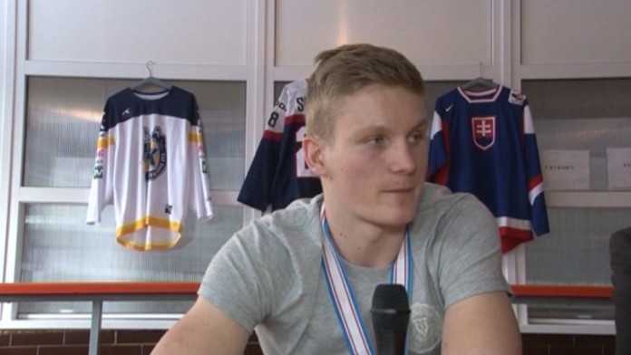 Hokejista Pavol Skalický v škole v Špišskej Novej Vsi.