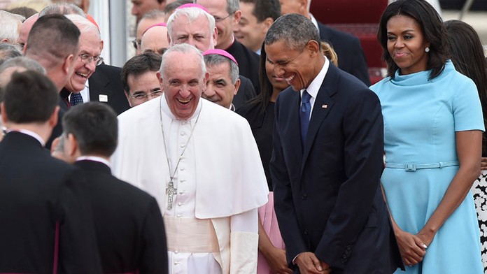 Pápež František priletel do USA.