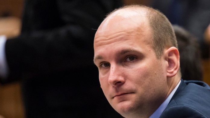 Gábor Grendel počas 14. schôdze Národnej rady Slovenskej republiky.