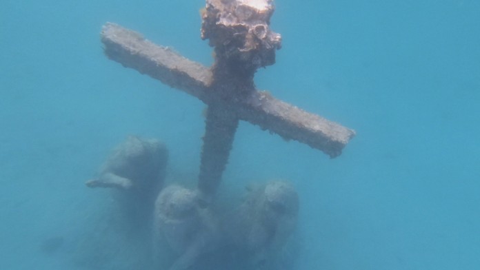 Posvätné miesto pod vodou.