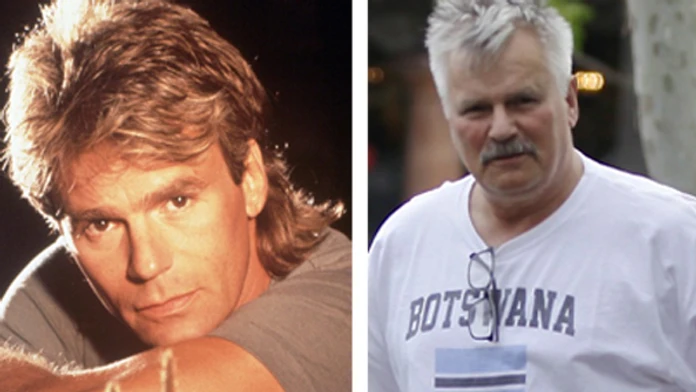 Richard Dean Anderson predtým a dnes.