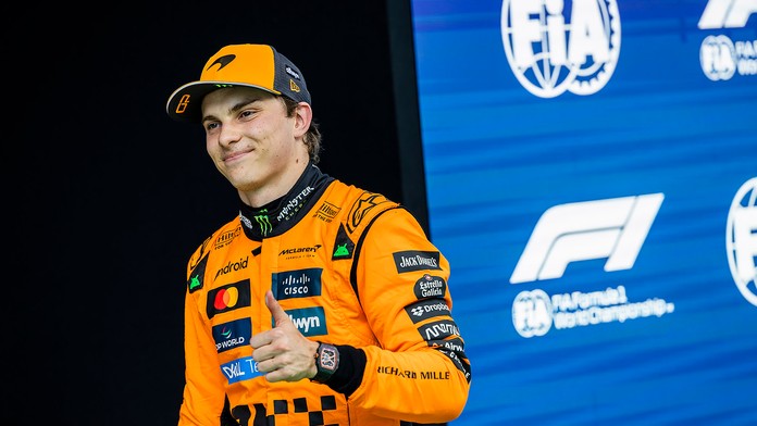 Oscar Piastri mohol byť po sobote spokojný.