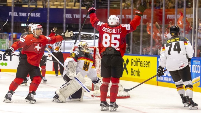 Švajčiari hladko zdolali Nemecko. Andrighetto zahviezdil štyrmi gólmi