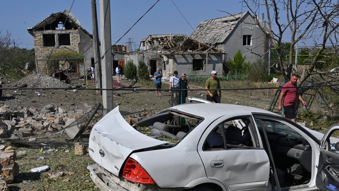 Ruský útok neďaleko Odesy.