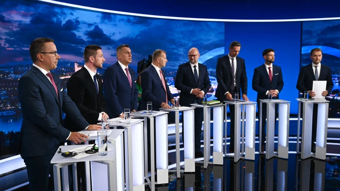 Účastníci predvolebnej diskusie - 25. 9. 2023