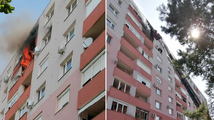Požiar bytu na juhu Slovenska. Hasiči z bytovky evakuovali 135 ľudí a jedného hada