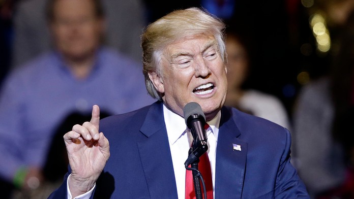 Donald Trump sa prihovára svojim stúpencom v meste Fayetteville.