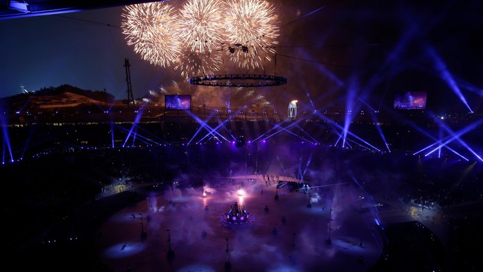 Chorvátska výprava na otváracom ceremoniáli ZOH 2018.