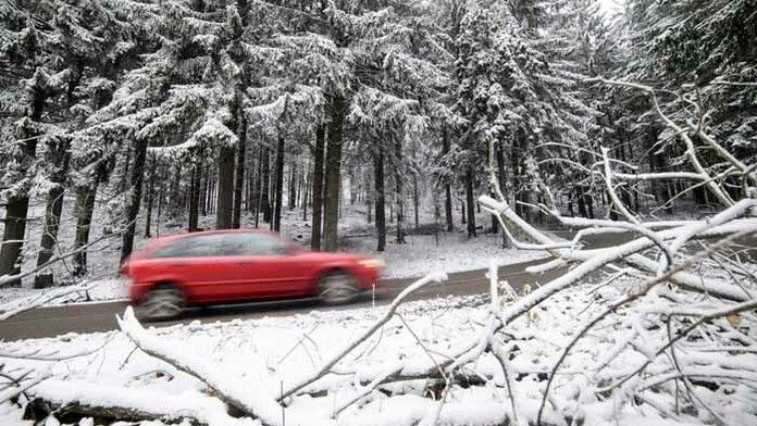 Prvý sneh v Maďarsku.
