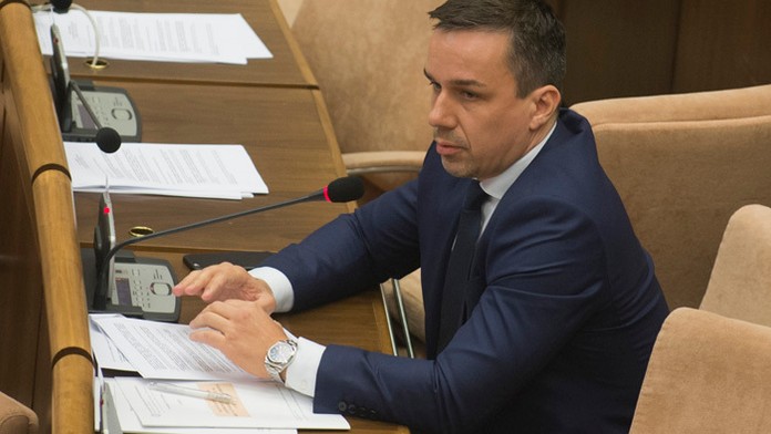 Poslanec Erik Tomáš (Smer-SD).