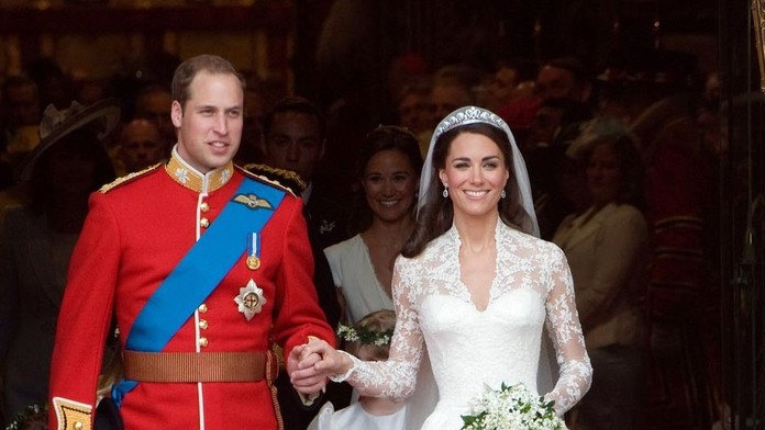 Spomienka na kráľovskú svadbu.