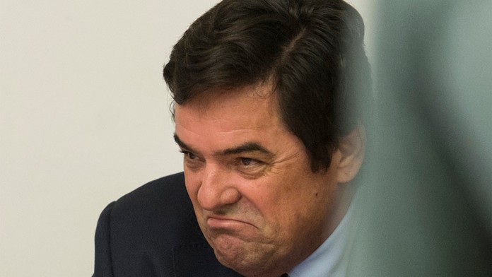 Marian Kočner prichádza na pojednávanie vo veci falšovania zmeniek TV Markíza a marenia spravodlivosti.