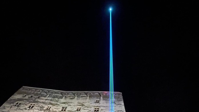 Trenčiansky hrad laser