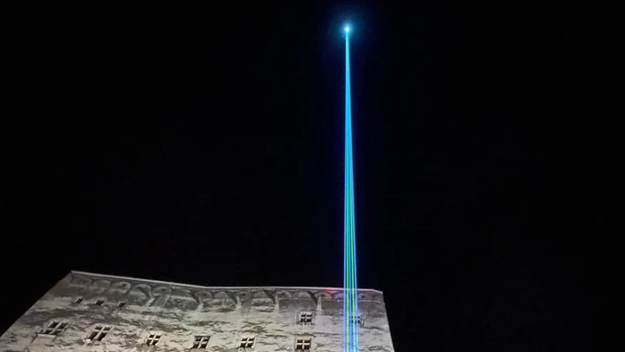 Trenčiansky hrad laser