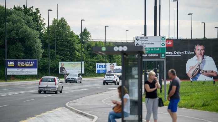 Predvolebná kampaň v Slovinsku.