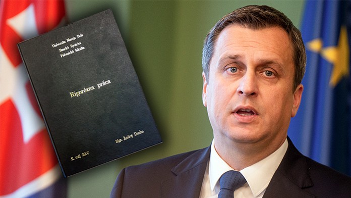 Andrej Danko a jeho rigorózna práca.