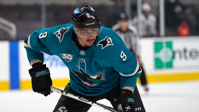 Hokejista San Jose Sharks Evander Kane.