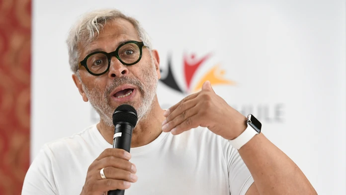 Na snímke futbalový vyslanec UEFA EURO 2024 Jimmy Hartwig.