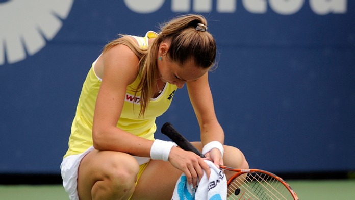 Magdaléna Rybáriková po prehre vo finálne v New Havene.