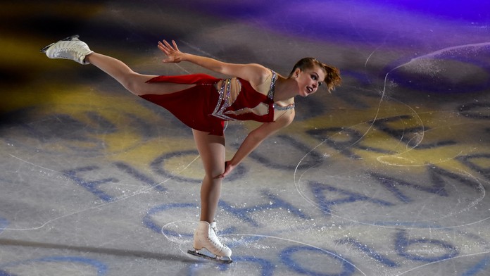 Nicole Rajičová počas svojej voľnej jazdy.