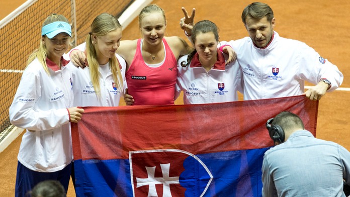 Víťazný fedcupový tím z Forli.