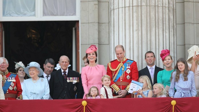 Britská kráľovská rodina. 