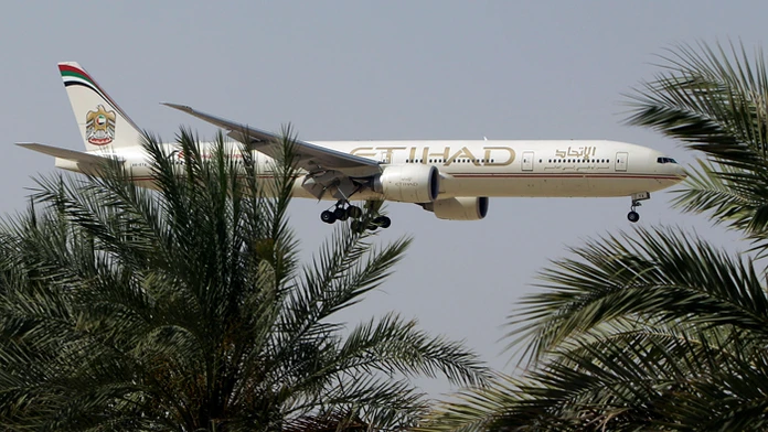 Lietadlo spoločnosti Etihad Airways.