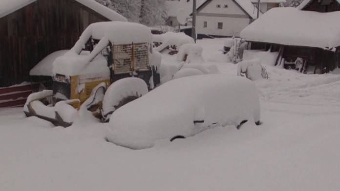Poriadna snehová nádielka. 