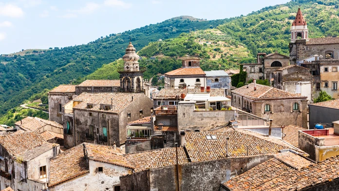 Pohľad na Castiglione di Sicilia.